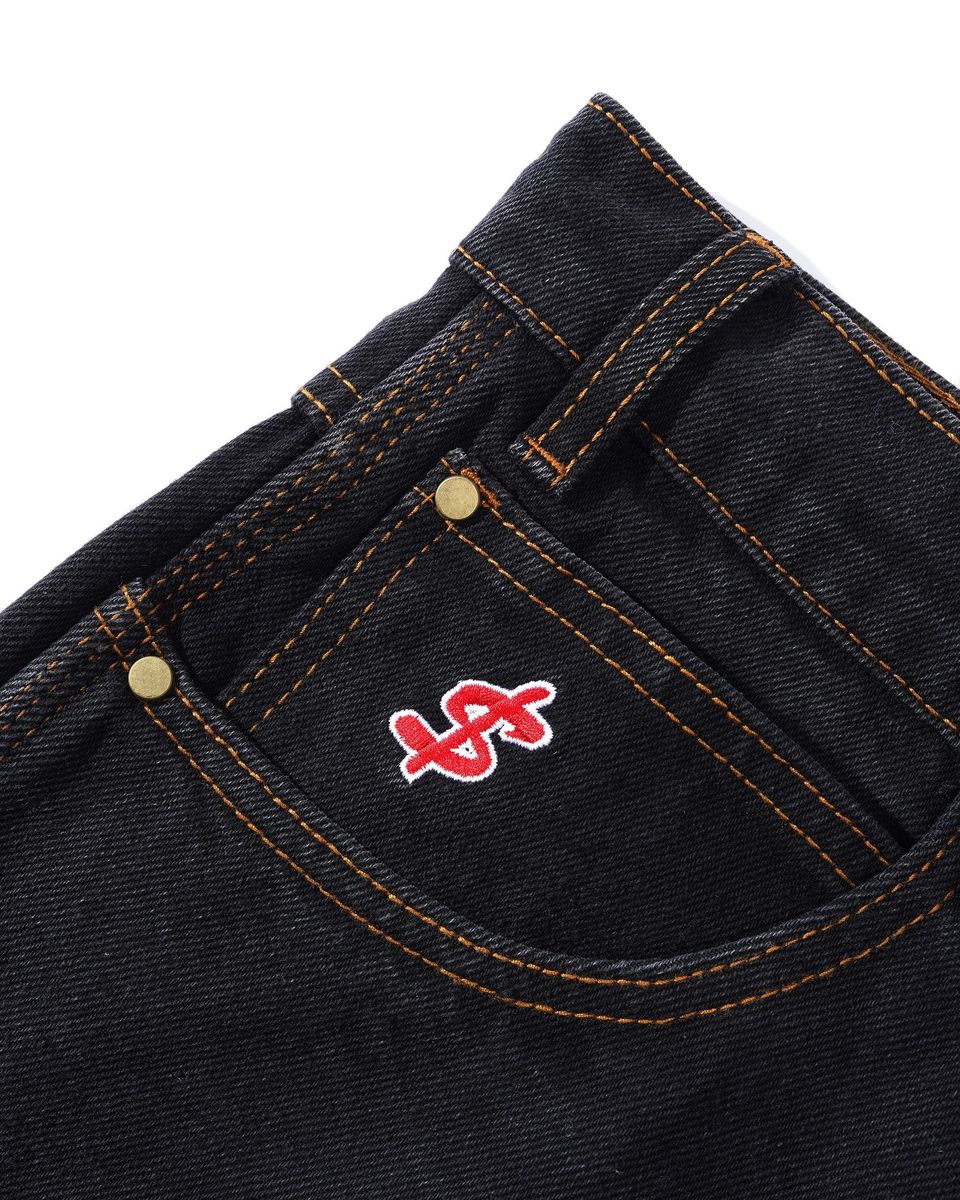 LOGO BAGGY DENIM JEANS