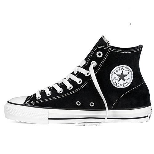 Converse CTAS Pro Hi Skate Shoes – Black Suede | Blacklist Board Shop