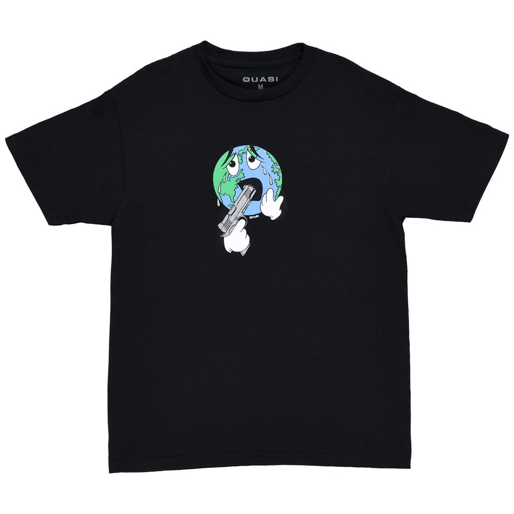 BLACK SMALL WORLD TEE