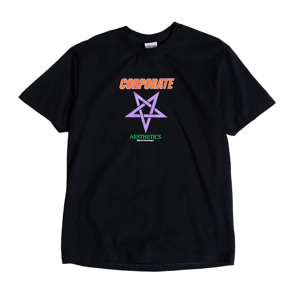 BLACK CORPORATE AESTHETICS TEE