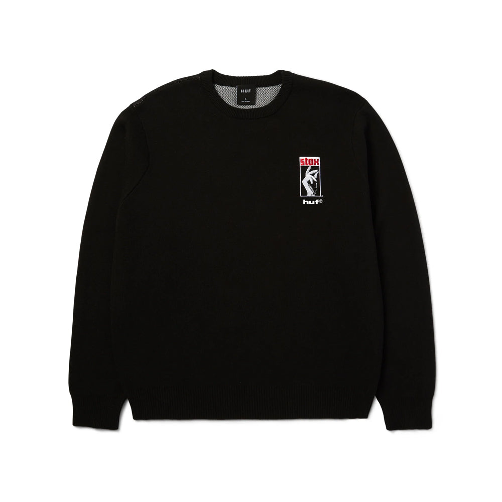 BLACK MOSES KNIT SWEATER