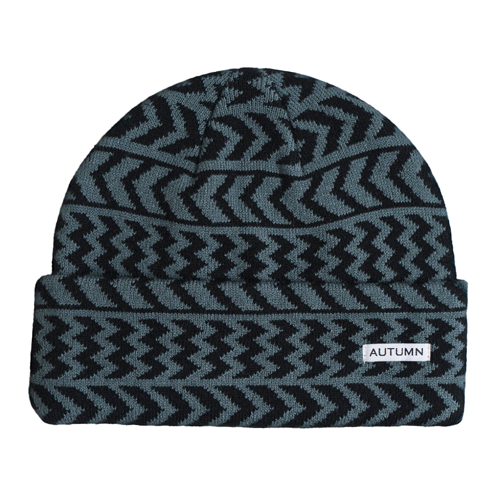 CHEVRON SLATE BEANIE
