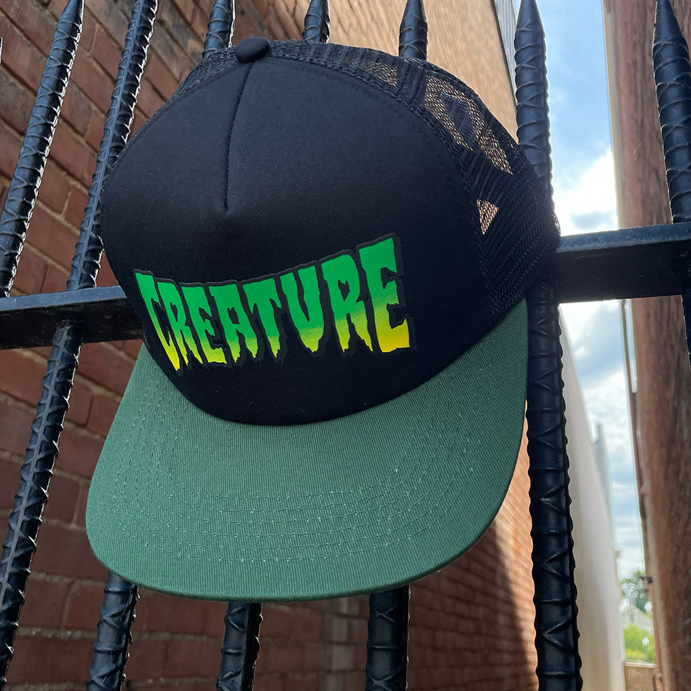 CREATURE LOGO MESH TRUCKER HAT Blacklist