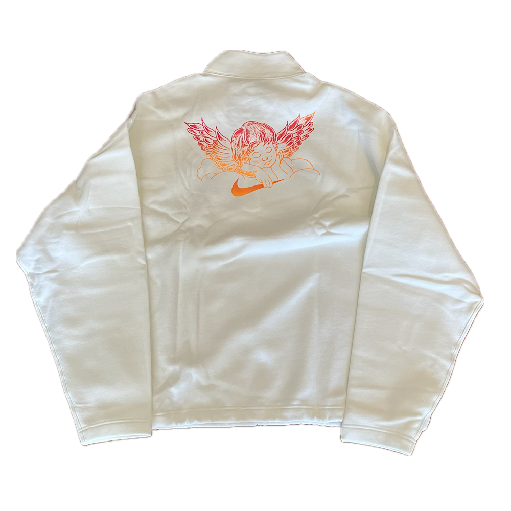 FC CLUB 58 SKATE 1/2-ZIP FLEECE CREW-NECK SWEATSHIRT