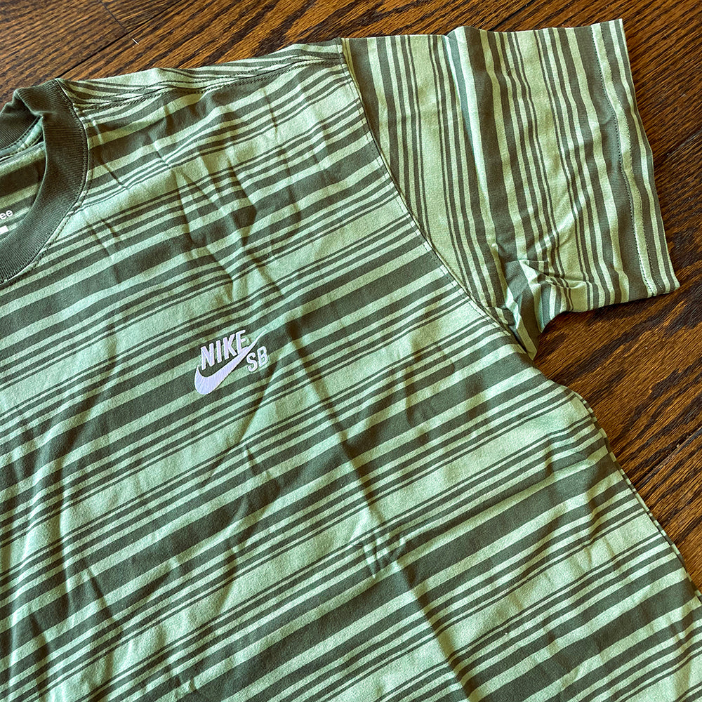 MAX90 STRIPED TEE  (OIL GREEN)