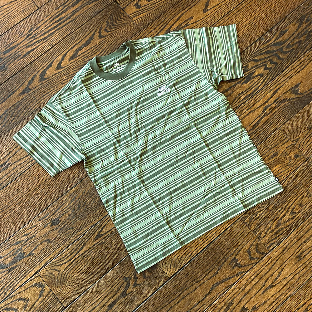 MAX90 STRIPED TEE  (OIL GREEN)