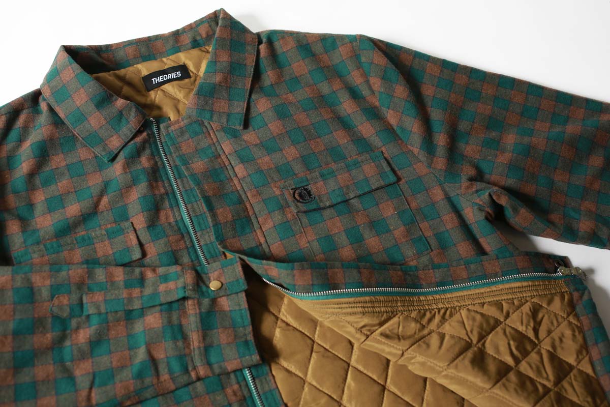 LANTERN QUILTED FLANNAL JACKET