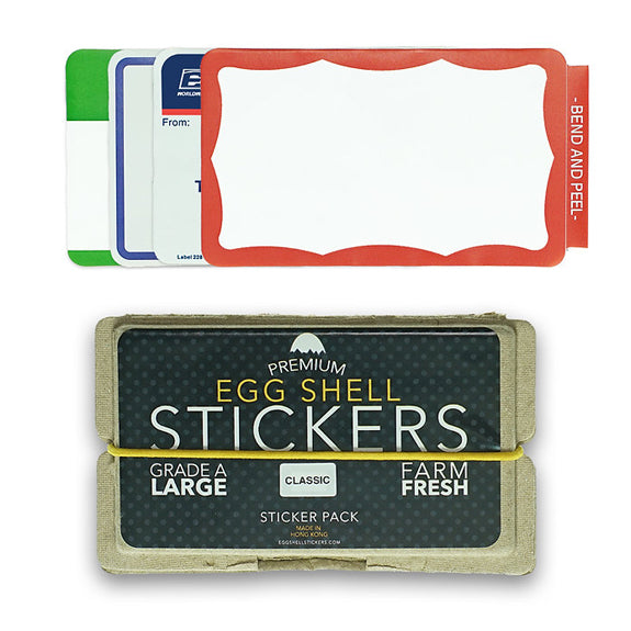 MIXED CLASSIC EGG SHELL STICKER PACK (80)
