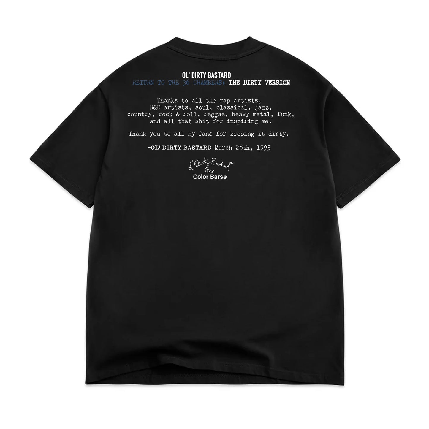 ODB CD TEE (BLACK)
