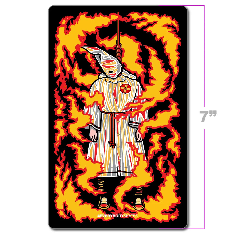 BURNING KLANSMAN STICKER