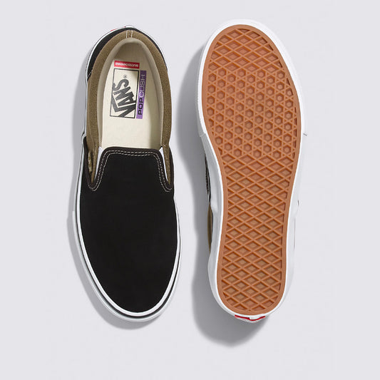 SKATE SLIP-ON (BLACK/OLIVE)