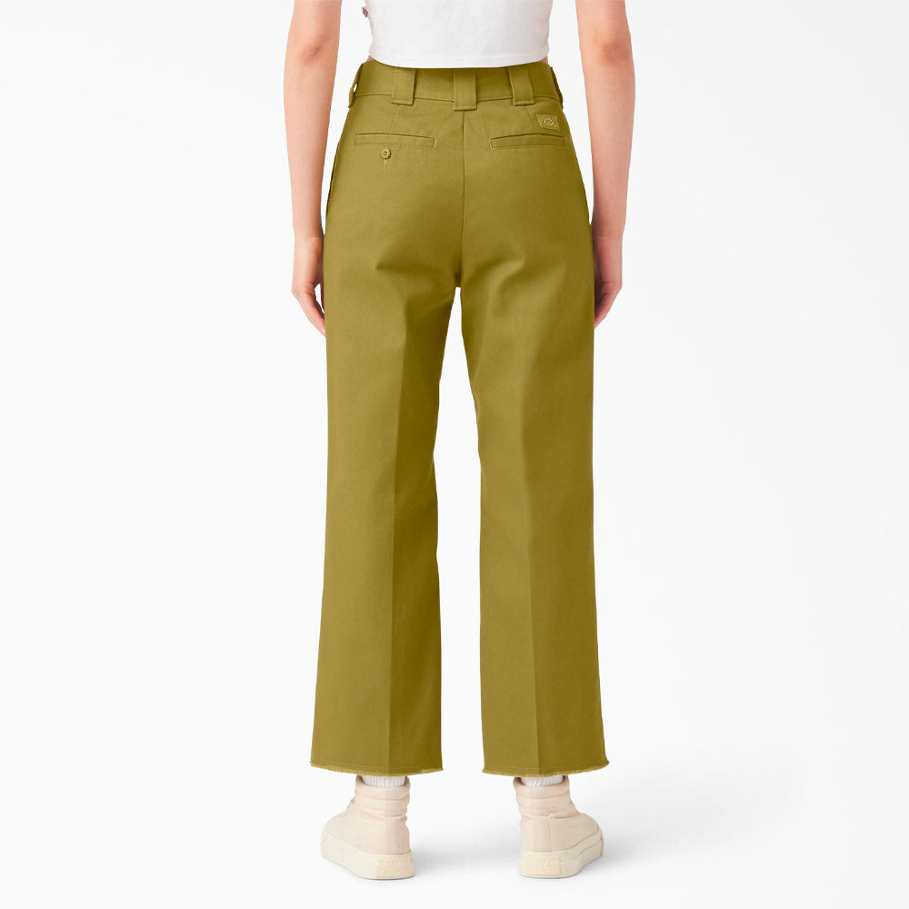 WOMENS TWILL CROPPED PANTS