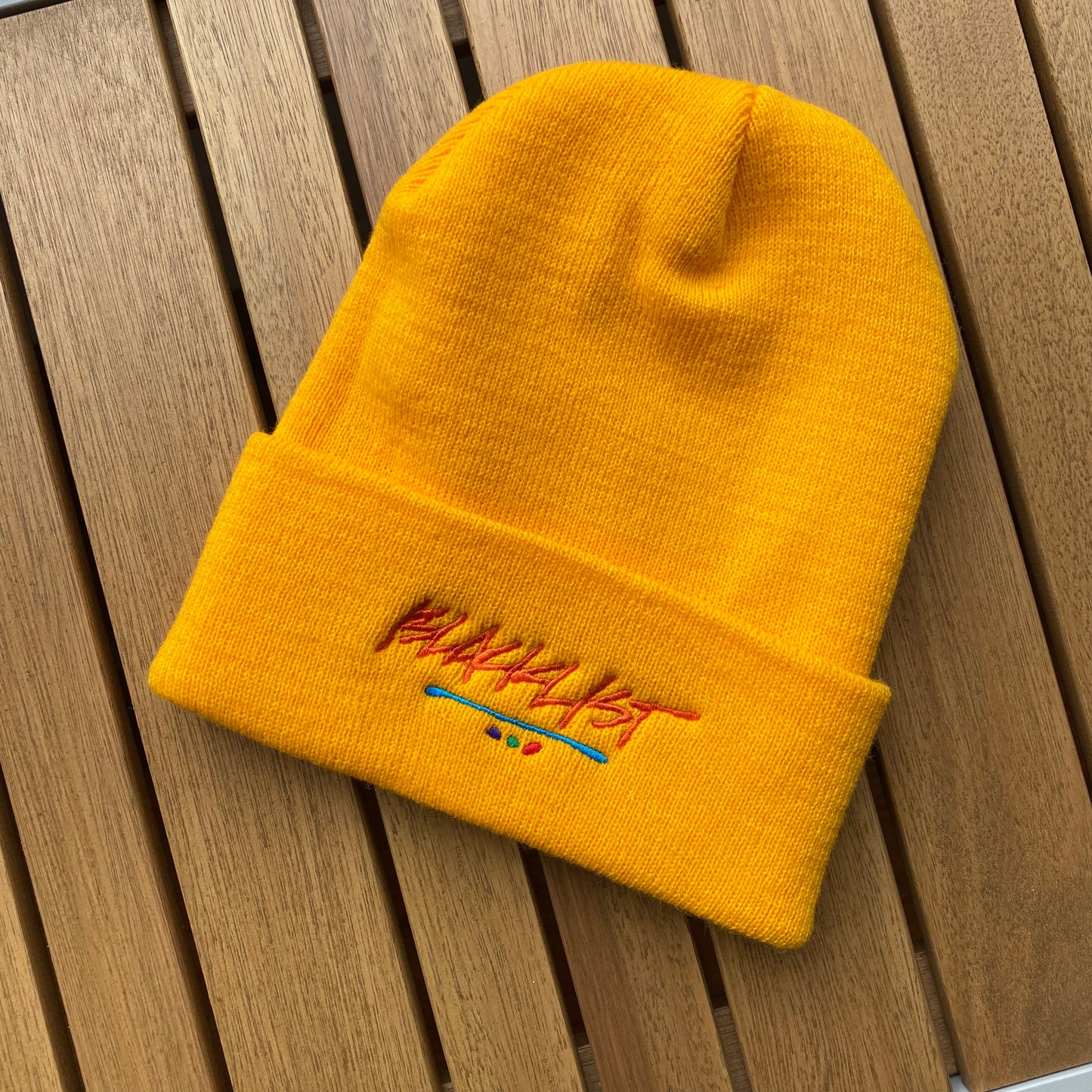 3 DOT EMBROIDERED BEANIE