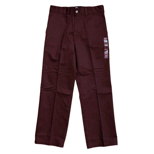 SKATEBOARDING REGULAR FIT TWILL PANTS (CHOCOLATE BROWN)