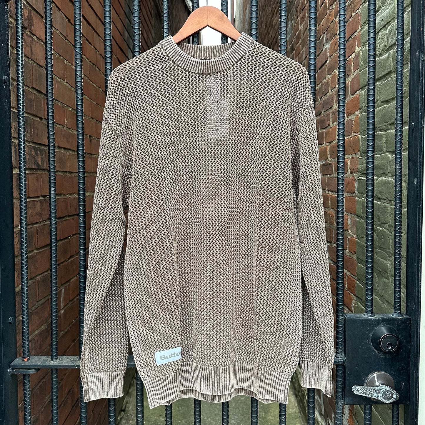 WASHED KNITTED SWEATER