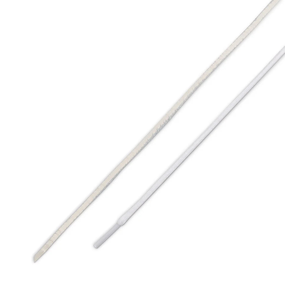 White shoelaces for lace-up sneakers