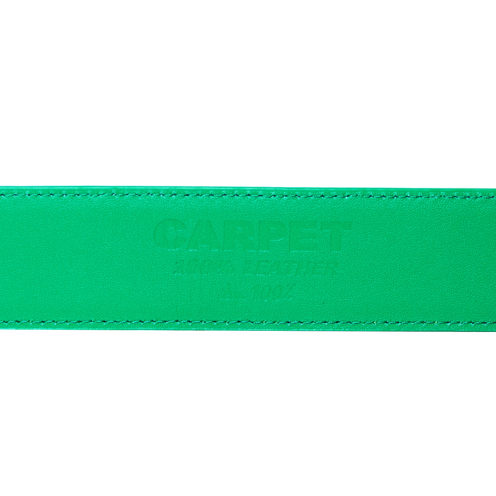 CROCSKIN LEATHER BELT (GREEN)