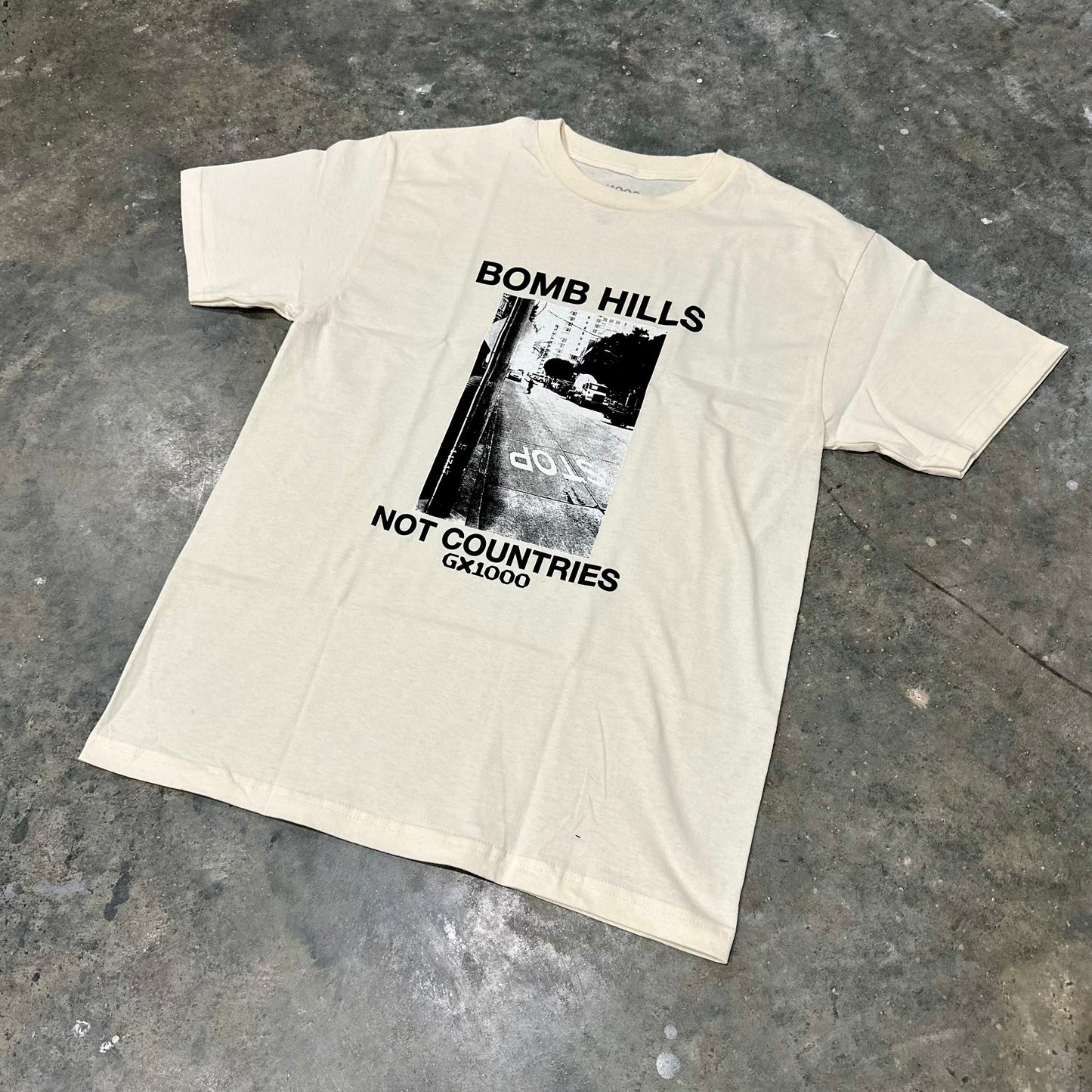 BOMB HILLS NOT COUNTRIES TEE SP24
