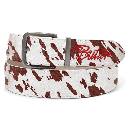 COW ANIMAL HIDE BELT