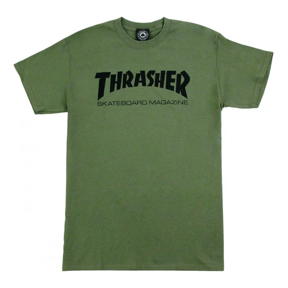 ARMY GREEN SKATE MAG TEE