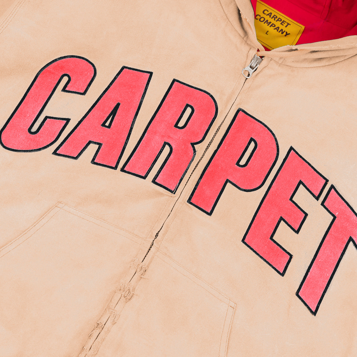BATTERED VARSITY WORK JACKET
