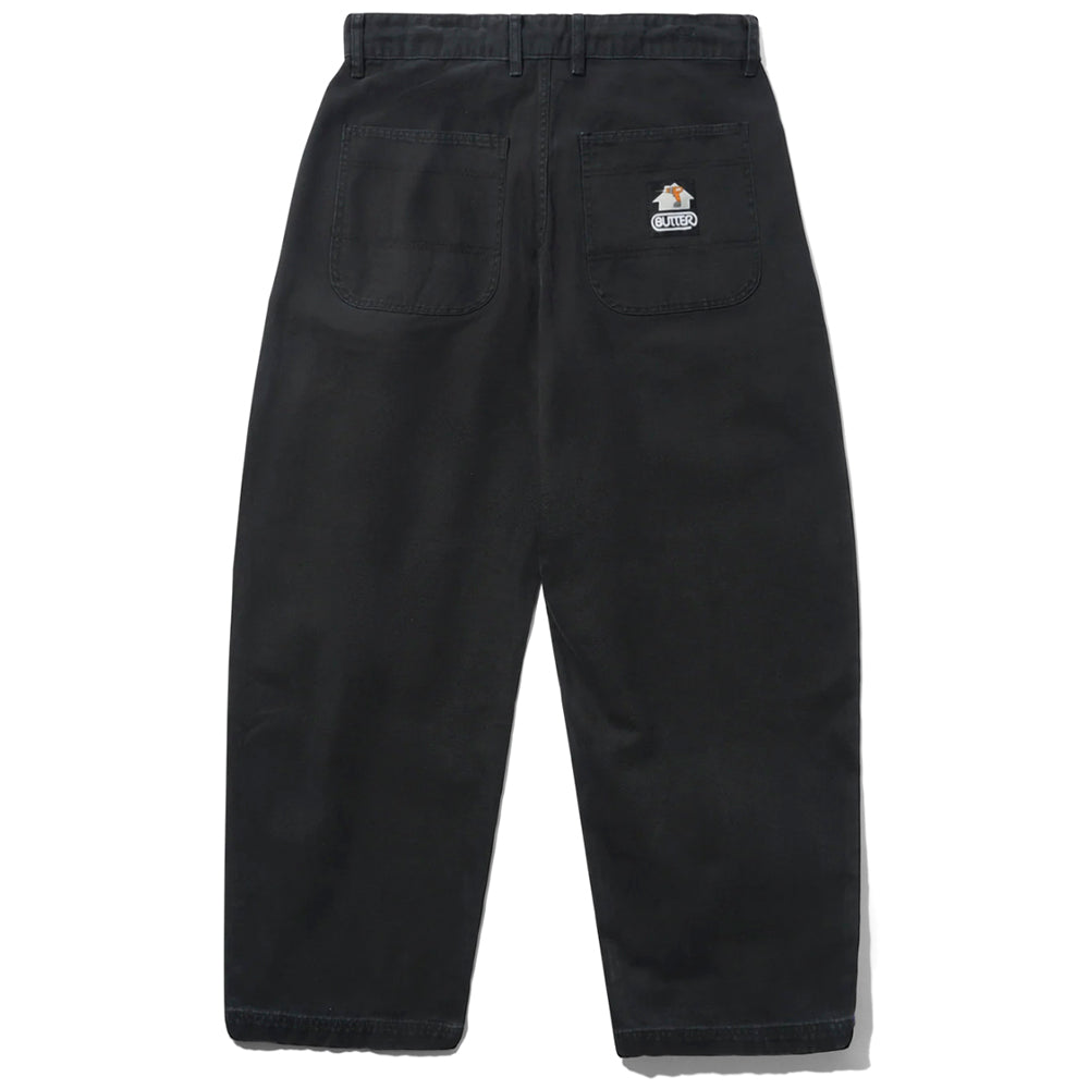 WASHED BLACK WORK PANTS