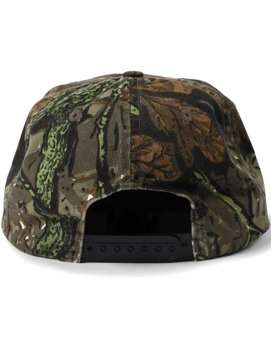 FLAME DISTRESSED SNAPBACK HAT