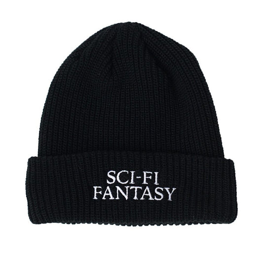 BLACK LOGO BEANIE