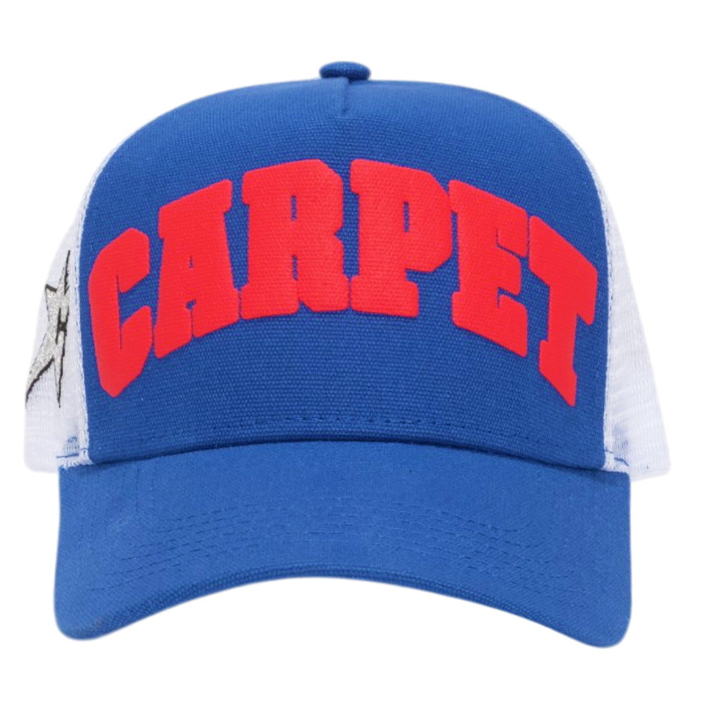BLUE VARSITY TRUCKER HAT