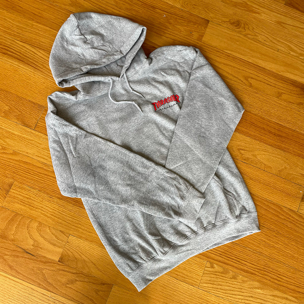 OUTLINED CHEST LOGO HOODIE