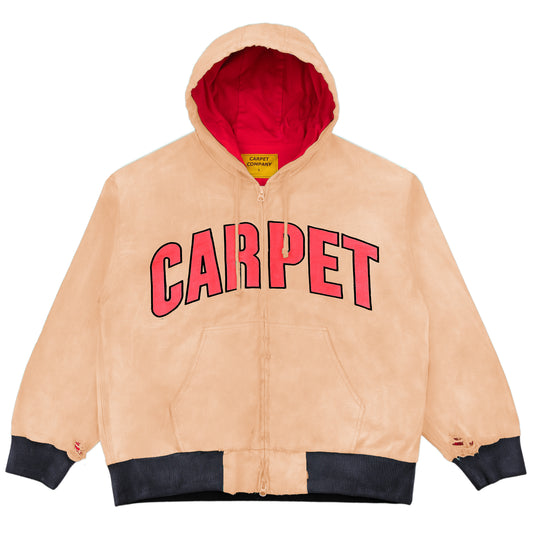BATTERED VARSITY WORK JACKET
