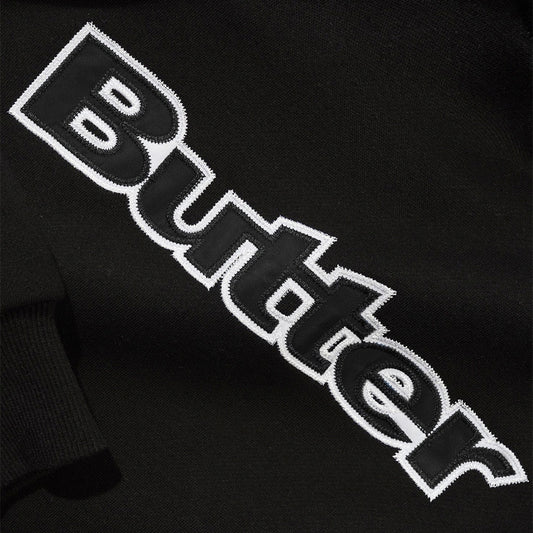 SATIN APPLIQUE LOGO CREWNECK