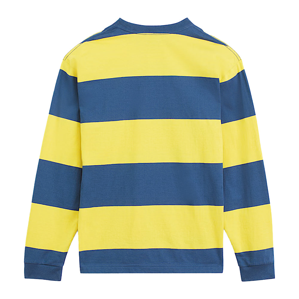 DUSTY GOLD RUGBY STRIPE LONG SLEEVE SHIRT