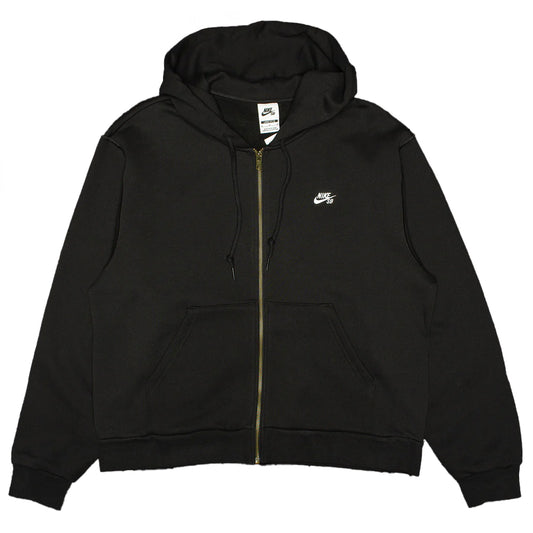 ESSENTIALS LOGO HOODED ZIP-UP SWEATSHIRT