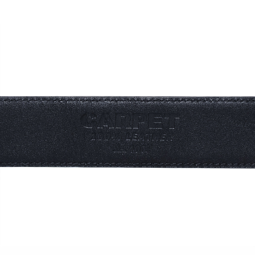 CROCSKIN LEATHER BELT (BLACK)