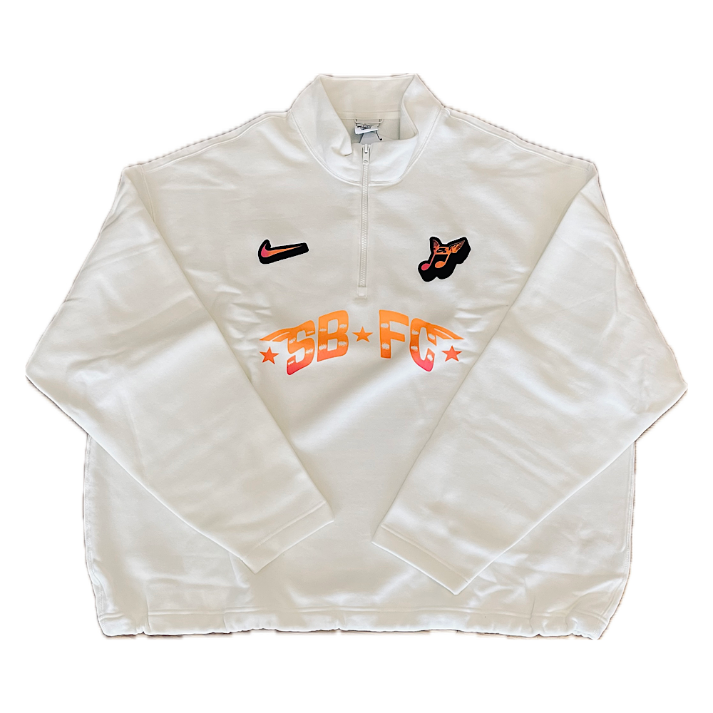 FC CLUB 58 SKATE 1/2-ZIP FLEECE CREW-NECK SWEATSHIRT