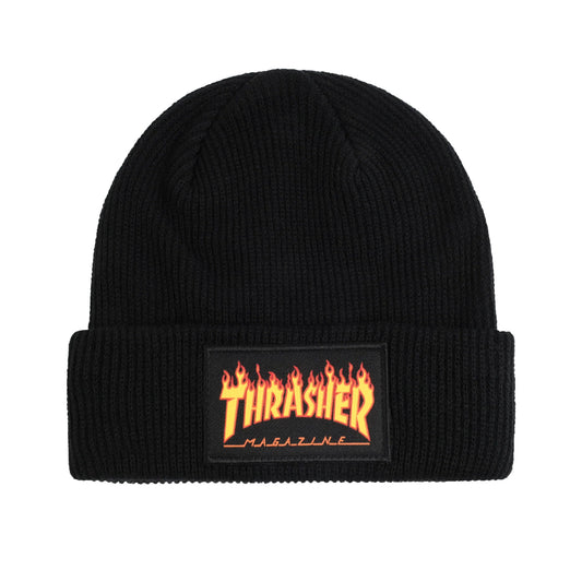 FLAME PATCH BEANIE