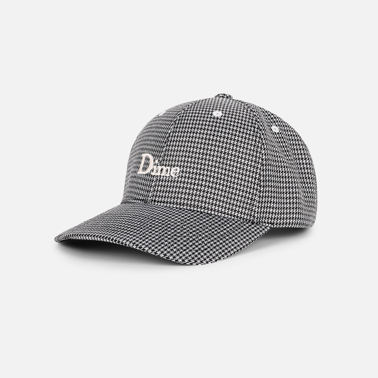 BLACK HOUNDSTOOTH CAP