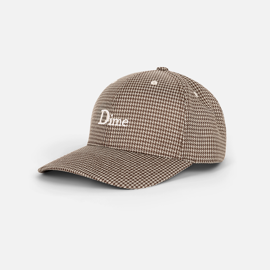 CAMEL HOUNDSTOOTH CAP