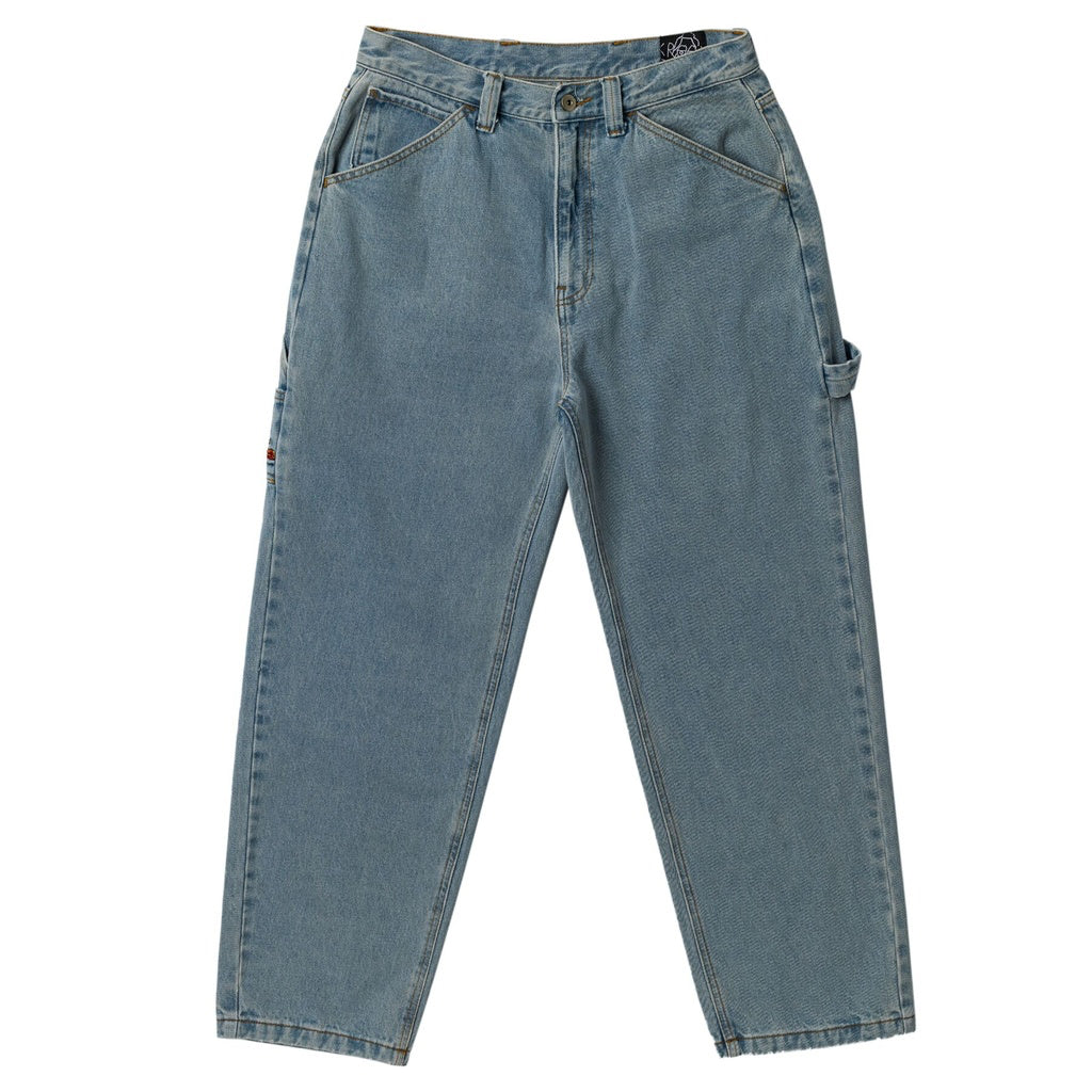 KOFFIN CARPENTER BLEACHED DENIM PANTS