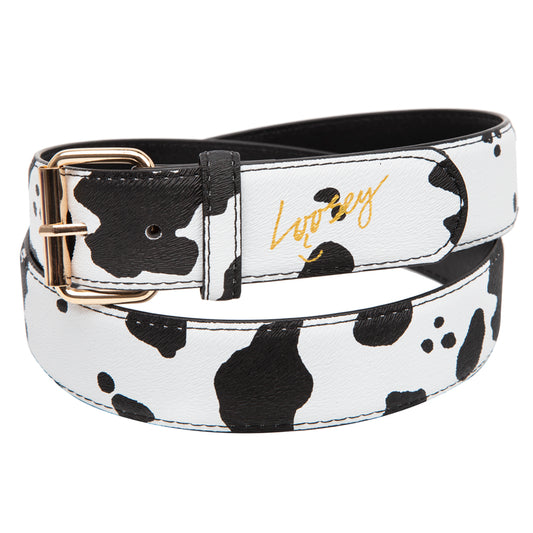 COW PRINT BELT