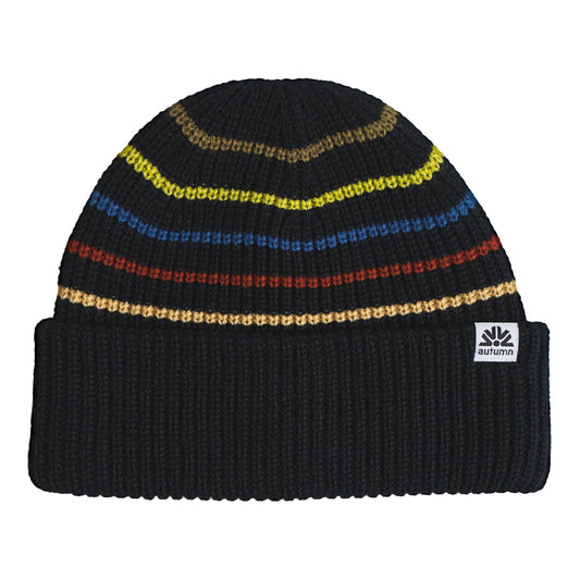 RETRO BLACK BEANIE