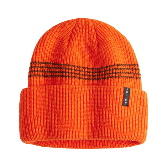 SAFETY ORANGE MINI STRIPE BEANIE