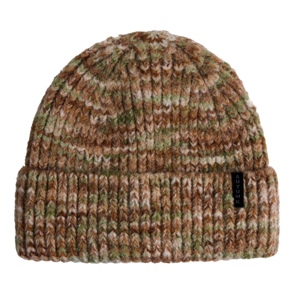 MARBLE KNIT SAND BEANIE
