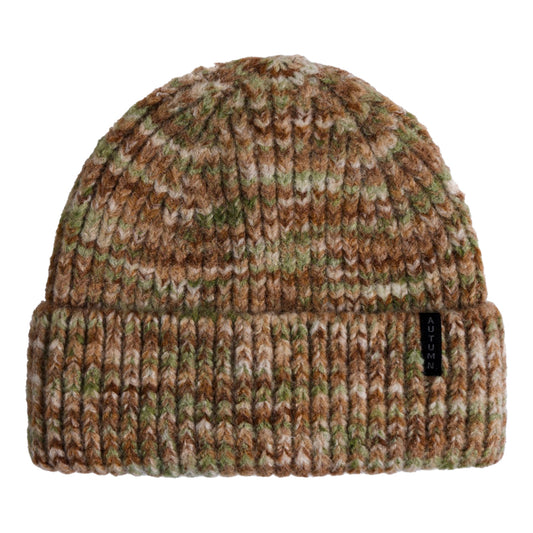 MARBLE KNIT SAND BEANIE