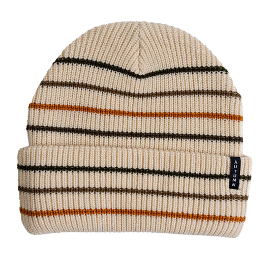 MULTI STRIPE SHELL BEANIE