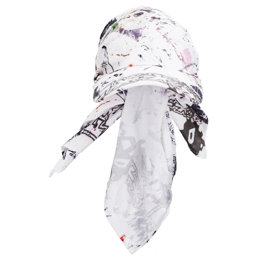 RAG TEE BANDANA HAT - WHITE