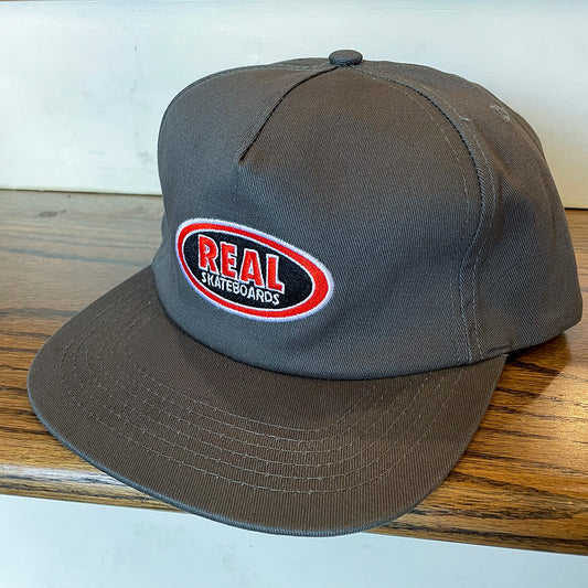 OVAL EMBROIDERED SNAPBACK HAT