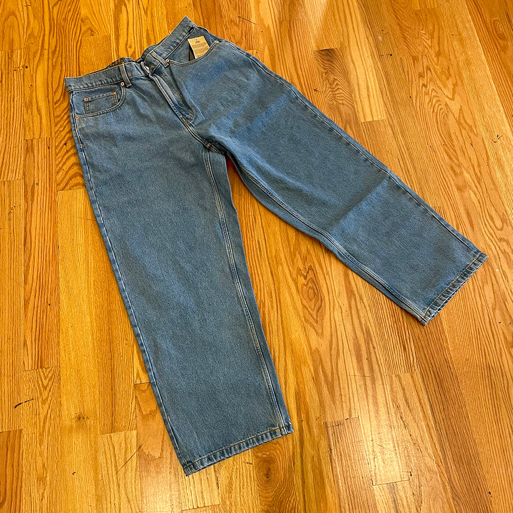 CHECK-5 BAGGY DENIM PANTS