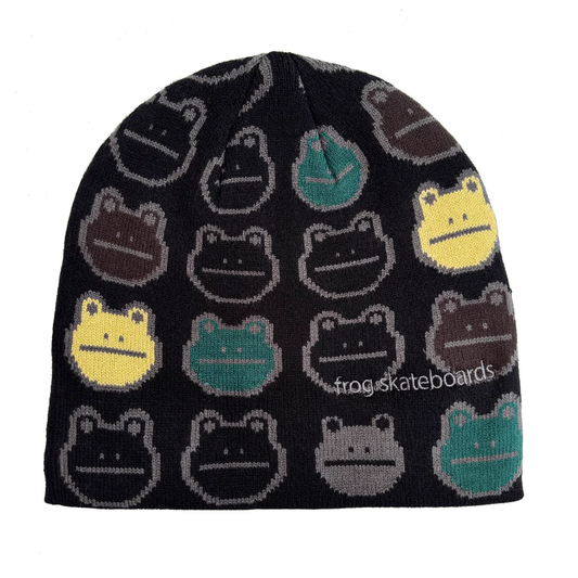 BLACK FROG NATION BEANIE
